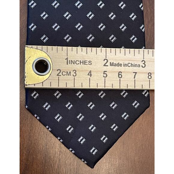 Michael Michael Kors Black Gray 100% Silk Men’s Neck Tie Made In China - Picture 4 of 9